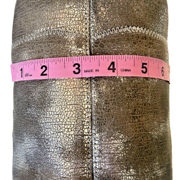 Sondra Roberts Squared Hand Shoulder Bag/Tote Brown Iridescent Silver Metallic - Picture 13 of 16